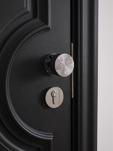 חם למכירה בית מלון יוקרה למכירה בית מלון מוזהב מלוטשת פליז מוצק כסף כרום מנעול דלתות פנים - Product Image 4