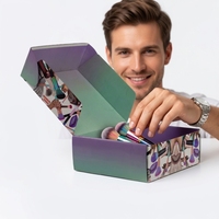 Boîtes d'expédition en carton ondulé recyclable, extra larges, épaisses et robustes, avec impression de logo personnalisée, pour les faux cils cosmétiques