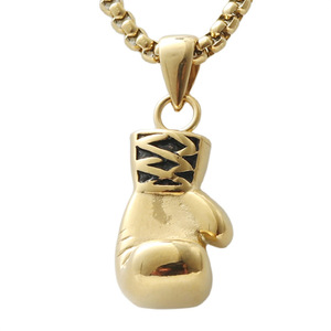 Stainless Steel Boxing <b>Glove</b> Pendant Men's Necklace Retro Punk Style Themed Charm Gift 120209 - Product Image 2