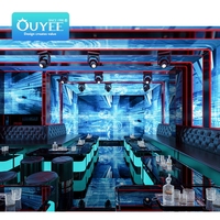 Typical Party Club Furnishing Night Pub Decoration DJ LED Light Night Club Sofa Sets