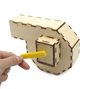 <b>DIY</b> Hand Crank Fan Wood Model <b>Kit</b> For Kids STEM Education Project Toy 7-9 Years - Product Image 1
