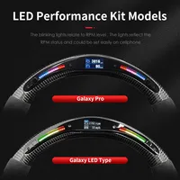 Volant intelligent personnalisé en fibre de carbone TDD avec LED pour Peugeot 308
