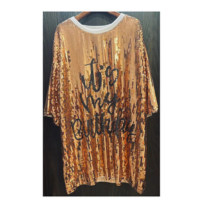 Ingrosso oro argento <span class=keywords><strong>è</strong></span> il mio compleanno abito personalizzato con paillettes Casual abiti con paillettes - Product Image 1
