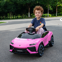 Premier modèle de voiture électrique pour enfants Lamborghini Lanzador 12V avec télécommande, voiture électronique Lamborghini pour enfants