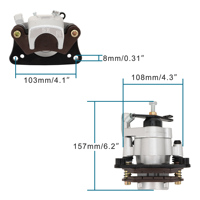 GOOFIT Étrier de frein hydraulique arrière pour Econelo 1500 Dirt Pit Bike ATV Quad Scooter Off-load