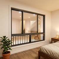 Ventanas Corredizas Modernas de Aleación de Aluminio AS2047, Aislamiento Térmico de Puente Roto, Insonorizadas, Antimosquitos, con Certificación Energy Star para Hoteles
