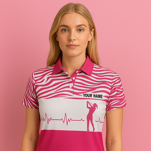 Camisetas sin mangas atléticas con cuello de secado rápido y estampado completo con logotipo personalizado para tenis, ropa de golf personalizada para niñas, camiseta Polo para mujer - Product Image 1
