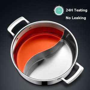 Marmite en acier inoxydable avec divisé et poignée pour restaurant commercial et usage domestique - Product Image 3