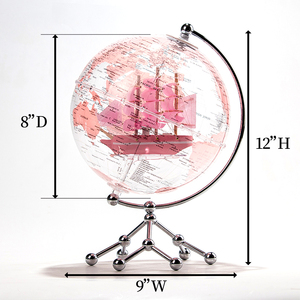 Wellfun Earth pequeño escritorio <span class=keywords><strong>de</strong></span> Metal grande acrílico Simple EE. UU. mundo niños DIY novedad regalos globo tierra globo decoración globo - Product Image 2