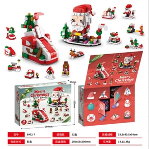 Juego de Bloques de Construcción Educativos de Santa Claus y Árbol de Navidad para Niños, Decoraciones Navideñas, Caja Sorpresa Navideña, Juguetes de Ladrillos, Regalo - Product Image 6