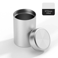Thé Bonbons Portable Mini Vis Pot De Stockage Voyage En Acier Inoxydable Boîte En Métal Peut Scellé Thé Boîte D'emballage Personnalisé