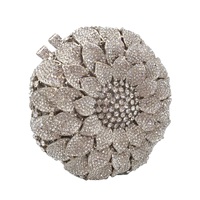 Sac de soirée élégant pour femme avec fleurs et strass, pochette tournesol, sac à main tendance pour cocktail et soirée dansante