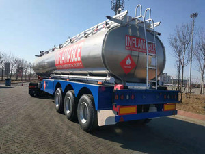 Fabricación personalizada de aluminio de acero al carbono de 45000 litros de combustible cisterna semirremolque tanque de aceite camión remolque buen precio - Product Image 3
