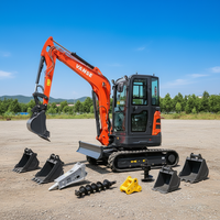 Mini Excavadora con Motor Kubota, Cuerpo Ligero, Fácil Transporte, Excavadora para Renovación Urbana y Construcción