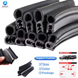 ยางขอบประตูรถยนต์แบบ U-Channel พร้อมโฟมกันเสียงและกันกระแทก ทำจากยาง EPDM แบบตัดตามขนาด - Product Image 1