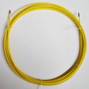 Tige de tirage flexible en fibre de verre de 4 mm de diamètre, longueur personnalisable, connecteur en cuivre, câble non conducteur, outil de pêche pour - Product Image 1