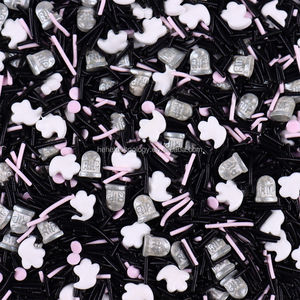 Nuevo producto Explosión Halloween Sprinkles Ghost Tombstone Candy Sprinkles Black Pink <span class=keywords><strong>Series</strong></span> Cake Decorating Sprinkles para Cake - Product Image 1