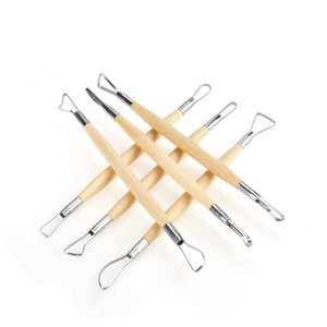 Set di 6 Utensili per Scultura in Argilla Bview Art, Strumenti a Doppia Punta in Acciaio Inox per Intaglio <span class=keywords><strong>del</strong></span> <span class=keywords><strong>Legno</strong></span>, 8 Pollici, Multifunzionali per Ceramica e Scultura in Cera - Product Image 2