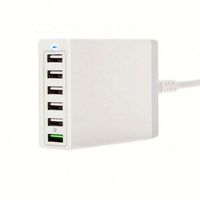 Station de charge USB de haute qualité 60W 6 ports 10A pour téléphone et tablette