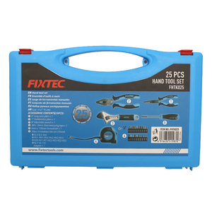 Juego de Herramientas Manuales Multifuncionales FIXTEC de 25 Piezas para el Hogar, Alicates/Llave Inglesa/Cinta Métrica de Acero/Manija de Destornillador FHTK02 - Product Image 6