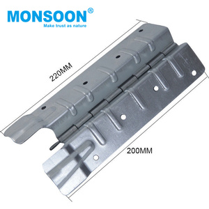 บานพับกล่องเหล็กชุบสังกะสีแบบ OEM สำหรับงานปั๊มโลหะ บานพับพาเลท บานพับแผ่นไม้ บานพับกล่องกระดาษเคลือบสังกะสี - Product Image 1