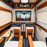 Kit intérieur VIP Sprinter Galaxy Starlight avec plafond, TV escamotable, cloison, sièges cachés, table relevable et lit 180 pour Mercedes-Benz W907