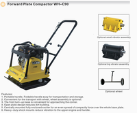 Compacteur à plaque thermique industriel robuste 5.0HP EY20 pour béton et sable