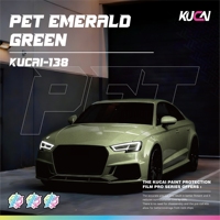 Film de protection de carrosserie automobile en vinyle PVC PET vert émeraude de haute qualité 1,52*18M auto-réparant anti-rayures sans bulles d'air