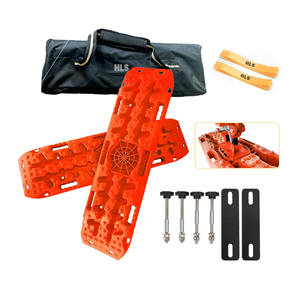 20t Nylon Caoutchouc 2m Over-long Accessoires de voiture Neige 4x4 Off Road Sand Traction 4wd Orange Recovery Tracks - Product Image 1