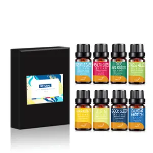 Pure and Natural Therapeutic Grade Aromatherapy Diffuser Blends Oils Good Sleep Stress Relieving Calming Emotion Blends Oil Set