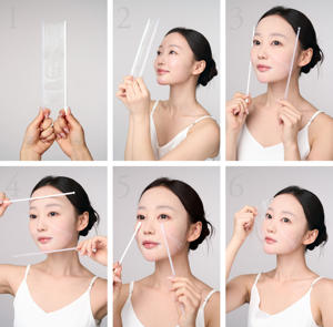 Pack de feuilles de soin rapide, formule apaisante, contient de l'acide hyaluronique, de l'extrait de thé vert CICA, hydratation légère pour tous les types de peau - Product Image 6