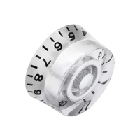 WhoslesaleSilver Guitare électrique Basse Top Hat Boutons Pédale Contrôle Vitesse Volume Tone Effet AMP LP Guitares Boutons