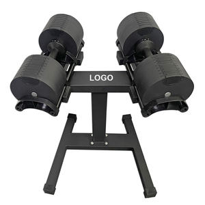 In magazzino nave Fitness Free pesi manubri bilanciere 44lb 70lb 80lb 90 <span class=keywords><strong>lb</strong></span> 100lbs attrezzatura da palestra regolabile manubrio Set - Product Image 2