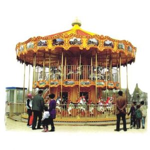 Carrusel Infantil de Doble Piso con 38 Asientos para Parque de Atracciones en Venta - Product Image 1