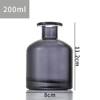 Maßgefertigte Luxus-Duftflasche aus Bernstein-Glas, 150ml 5oz 100ml 150ml 250ml, Leere Reed-Diffuser-Flasche mit Silberstopfen
