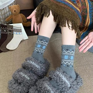 Women's Slouch <b>Socks</b> Mid-Calf Thick Warm Thermo Polyester Fiber Sweat Absorbing Autumn <b>Winter</b> Casual <b>Socks</b> - Product Image 2