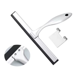 Stainless Steel Shower Squeegee for Shower Doors with <b>Hooks</b> Household Bathroom Window Mirror Glass Cleaning Tool for Home - Product Image 5