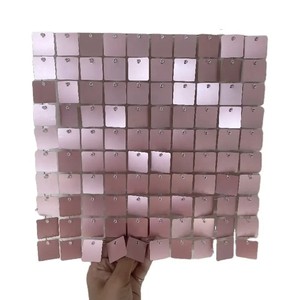 Lấp lánh ánh kim gương vàng sân khấu Bảng điều khiển sequin vàng ánh sáng lung linh tường Backdrop nền trang trí Vàng tấm - Product Image 3