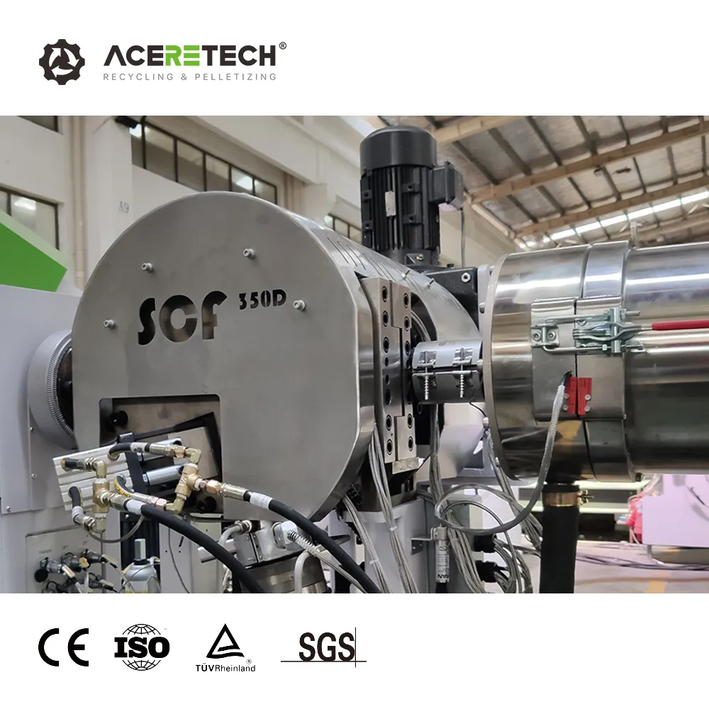 High Productivity SCF Self Cleaning Continuous Filtering For Plastic Pellet Machine