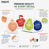 Bolsa de Embalaje Personalizada YOUYI con Forma Irregular, con Cierre Hermético, Resistente a Olores, de Grado Alimenticio, Libre de BPA