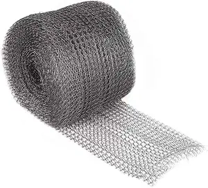 Stainless steel knitted gas liquid filter wire mesh for oil water separation