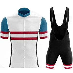 Custom Plus Size Unisex Four-Way Stretch <b>Cycling</b> Clothing <b>Cycling</b> Kit Breathable Quick Dry Polyester Team Bike Jersey Bib Shorts - Product Image 2