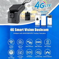 Caméra embarquée double canal ADAS DMS avec vidéo 4G LTE CAT-4, surveillance vidéo en temps réel, GPS de suivi de véhicule avec caméra, garantie 1 an