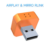 MP02 Boîtier Convertisseur Portable 4-en-1 Sans Fil CarPlay Android Auto Mirrorlink Dongle Adaptateur USB AirPlay pour Voiture