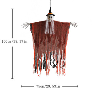 DAMAI Halloween Party Decorations Hooded Hat Ghost House Door Set for Kids Adults Perfect for Spooky Celebrations - Product Image 6