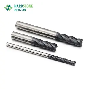 Hoàn Thiện Gia Công Carbide Phay Cutter Bits Bán Kính Rắn End Mill Hardstone Carbide Chèn