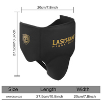 LASTSTAND Protection de l'aine pour homme adulte MMA TKD Karaté Garde-aine Kick Boxing Jockstrap en cuir PU Taille unique pour tous les sports