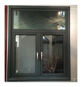 Conception européenne en gros d'usine peut être personnalisé fenêtres UPVC fenêtres à battant en PVC à double verre