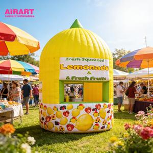 Kiosque géant <span class=keywords><strong>gonflable</strong></span> en forme de citron pour festival de musique en plein air - Product Image 5