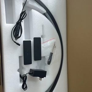 Lumière demi-lune pour cils et ongles, lumière LED blanche et noire en forme de diamant, lampe de décoration sur pied, lumière demi-lune - Product Image 6